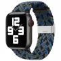 iLike Apple Watch 38/40/41mm Πλεκτό Λουράκι Υφάσματος Μπλε