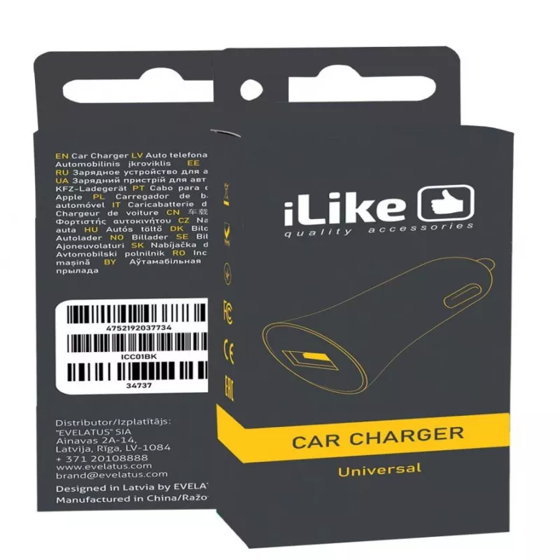 iLike Car Charger ICC01 μαύρο