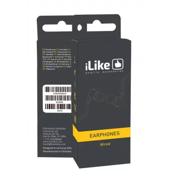 iLike Ακουστικά IEA01BK 3,5mm Μαύρο
