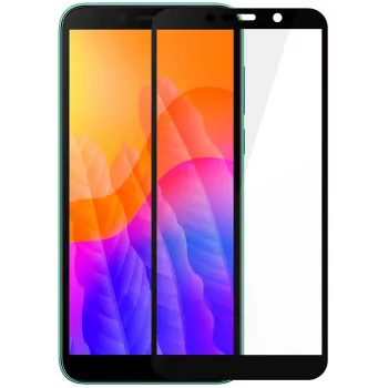 iLike Huawei Y5p Μεμβράνη Προστασίας Οθόνης από Σκληρυμένο Γυαλί 2.5D Curved Edge - Μαύρο Πλαίσιο Full Glue