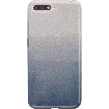 iLike Huawei Y6 2018 Gradient Glitter Θήκη 3 σε 1 Smoked