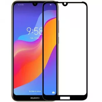 iLike Huawei Y6s 2.5D Μαύρο Πλαίσιο Full Glue Μεμβράνη από Σκληρυμένο Γυαλί Προστασίας Οθόνης