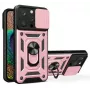 iLike iPhone 14 Pro Max Armor Camshield Θήκη Ροζ