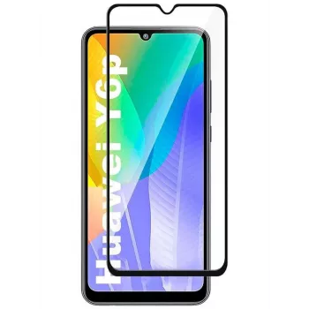 iLike Samsung A22 (Huawei Y6p) Προστατευτικό Οθόνης 2.5D Full Glue Μαύρο Πλαίσιο