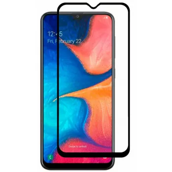 iLike Samsung Galaxy A10 2.5D Curved Edge Ενισχυμένο Γυαλί Προστασίας Οθόνης - Μαύρο Πλαίσιο Full Glue