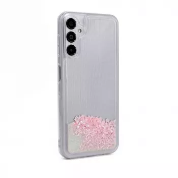 iLike Samsung Galaxy A14 5G Θήκη Σιλικόνης Water Glitter Ροζ