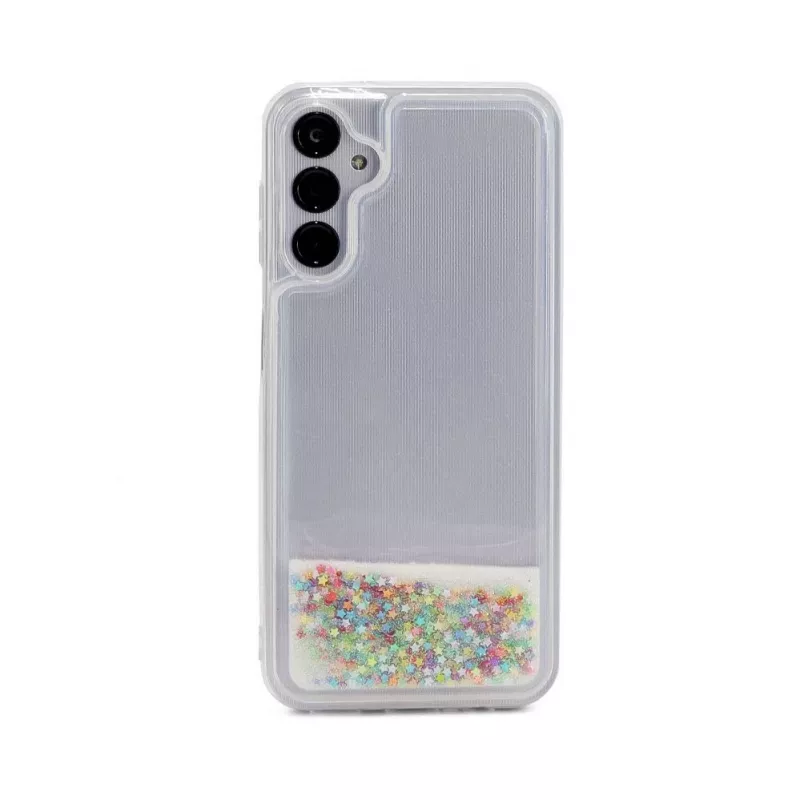 iLike Samsung Galaxy A14 5G Silicone Θήκη Water Glitter Rainbow