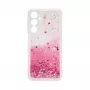 iLike Samsung Galaxy A15 Θήκη Σιλικόνης Water Glitter Ροζ