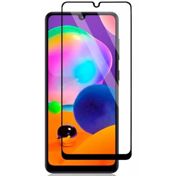 iLike Samsung Galaxy A31 2.5D Black Frame Full Glue Μεμβράνη προστασίας οθόνης από σκληρυμένο γυαλί