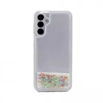iLike Samsung Galaxy A34 5G Silicone Θήκη Water Glitter Rainbow