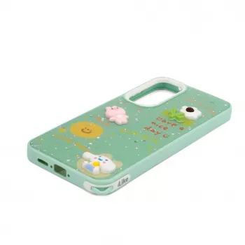 iLike Samsung Galaxy A35 Θήκη Epoxy Cartoon ανοιχτό πράσινο