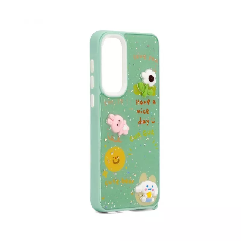 iLike Samsung Galaxy A35 Θήκη Epoxy Cartoon ανοιχτό πράσινο