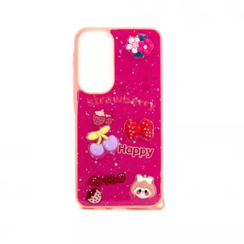 iLike Samsung Galaxy A35 Θήκη Epoxy Cartoon ροζ κόκκινο