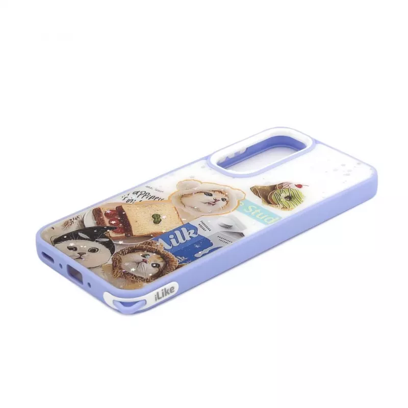 iLike Samsung Galaxy A35 Θήκη Epoxy Cartoon White Blue
