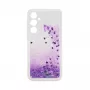iLike Samsung Galaxy A35 Θήκη Σιλικόνης Water Glitter Μωβ
