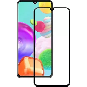 iLike Samsung Galaxy A41 2.5D Μαύρο Πλαίσιο Full Glue Προστατευτικό Οθόνης από Σκληρυμένο Γυαλί