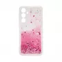 iLike Samsung Galaxy A55 θήκη σιλικόνης Water Glitter ροζ