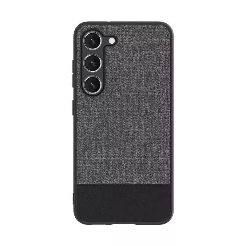 iLike Samsung Galaxy S23 Θήκη Πλάτης Πλαστικό Δέρμα Γκρι