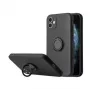 iLike Silicone Ring Θήκη για Xiaomi Redmi 9C / 10A Μαύρο