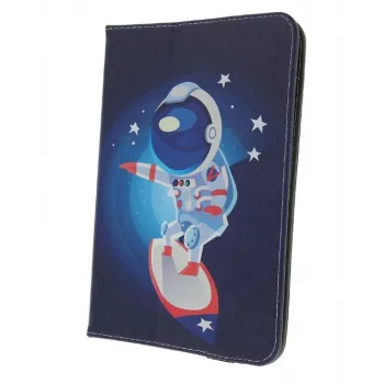 iLike Universal Cosmonaut Θήκη tablet για tablet 9-10 ιντσών, PU δέρμα, πολύχρωμο, λειτουργία βάσης, ελαστικό λουρί, εσωτερική επένδυση μικροΐνας