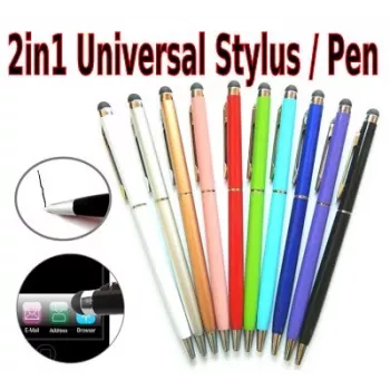 iLike Universal PN1 Universal 2 σε 1 χωρητικός touch-stylus με στυλό (Smartphone και Tablet-PC) μωβ