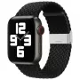 iLike Watch 38/40/41mm Πλεκτό Λουράκι Υφασμάτινο Μαύρο