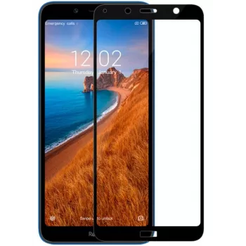 iLike Xiaomi Redmi 7A 2.5D Black Frame Full Glue Μεμβράνη προστασίας οθόνης από σκληρυμένο γυαλί