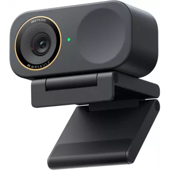 Insta360 Link2C Pro 4K UHD AI-Webcam με 3-αξονικό gimbal, αυτόματη εστίαση ανίχνευσης φάσης, δύο μικρόφωνα με μείωση θορύβου, Λευκό LINK2CPRO02