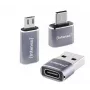 Intenso 3-in-1 προσαρμογέας USB-C multiport, USB-C σε USB-A, USB-C, Micro USB, 480 Mbit/s, 60W PD, μαύρο