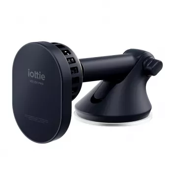 iOttie Velox Pro Active μαγνητική ασύρματη βάση φόρτισης αυτοκινήτου για MagSafe iPhone, μαύρη με χρυσές λεπτομέρειες