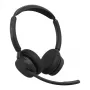 Jabra Evolve3 45 UC Stereo Headset, Link 390c, Σταθμός φόρτισης, Μαύρο