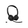 Jabra Evolve3 45 UC Stereo Headset, Link 390c, Σταθμός φόρτισης, Μαύρο