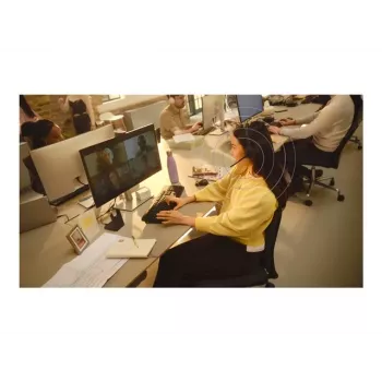 Jabra Evolve3 45 Stereo Headset με Link 390a Microsoft βάση