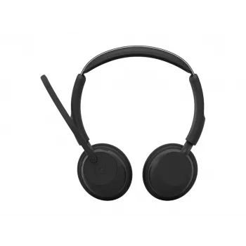 Jabra Evolve3 45 MS Stereo Headset, Link 390c, Σταθμός φόρτισης, Μαύρο