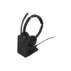 Jabra Evolve3 45 MS Stereo Headset, Link 390c, Σταθμός φόρτισης, Μαύρο