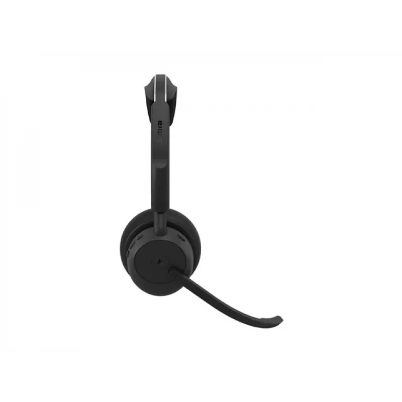 Jabra Evolve3 45 MS Stereo Headset, Link 390c, Σταθμός φόρτισης, Μαύρο