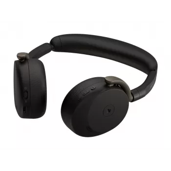 Jabra Evolve3 65 Flex Headset με Link 390a προσαρμογέα USB, πιστοποιημένο Microsoft Teams, ασύρματο Bluetooth, Hybrid-ANC, Μαύρο