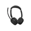Jabra Evolve3 65 UC Stereo Headset, Link 390c, Μαύρο