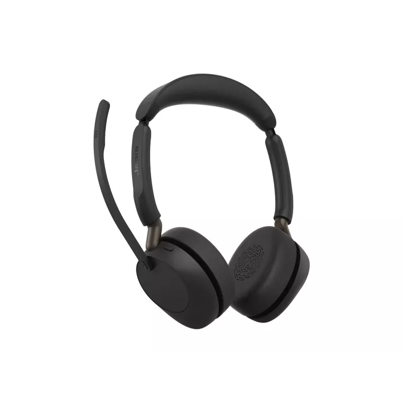 Jabra Evolve3 65 UC Stereo Headset, Link 390c, Μαύρο