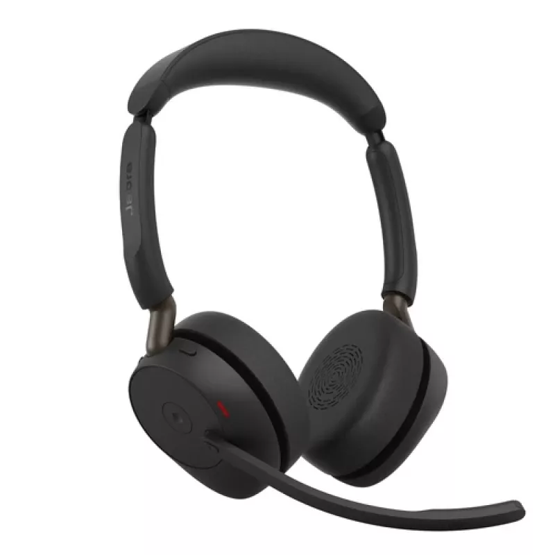 Jabra Evolve3 65 MS Stereo Ασύρματο headset με Link 390c, Μαύρο