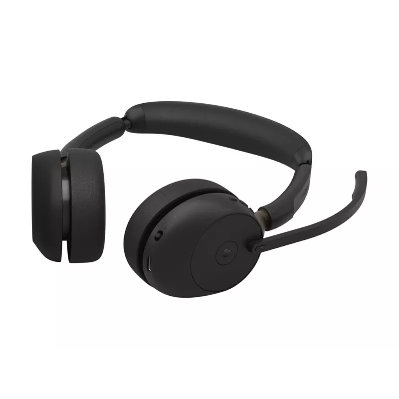 Jabra Evolve3 65 MS Stereo Ασύρματο headset με Link 390c, Μαύρο