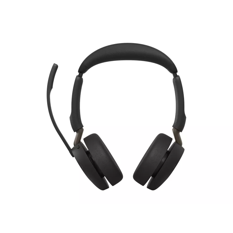 Jabra Evolve3 65 UC Stereo Headset, Link 390c, Σταθμός φόρτισης, Μαύρο
