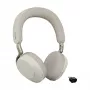 Jabra Evolve3 75 UC Ασύρματο On-Ear Bluetooth Headset με Ακύρωση Θορύβου και Προσαρμογέα Link 390c (Warm Grey)