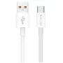 Jellico B1 Durable-Soft Universal USB σε USB-C Καλώδιο Δεδομένων & Γρήγορης Φόρτισης PD 20W 1m Λευκό