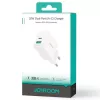 Joyroom 20W Διπλής Θύρας (USB-A + USB-C) Φορτιστής EU Plug Λευκό