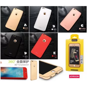 Joyroom Apple iPhone 7 Πλαστική Θήκη 360° JR-BP207 ροζ χρυσό
