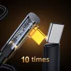 Joyroom Gaming Cable S-CC100A6 USB-C (Γωνιακό) / USB-C (Ίσιο) 100W 1,2m - Μαύρο
