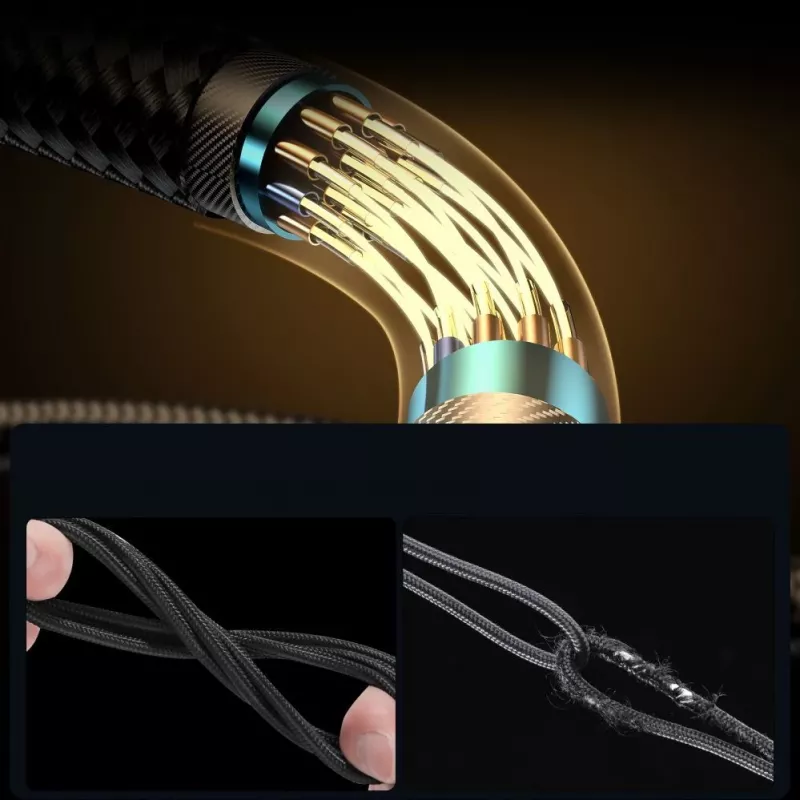 Joyroom Gaming Cable S-CC100A6 USB-C (Γωνιακό) / USB-C (Ίσιο) 100W 1,2m - Μαύρο