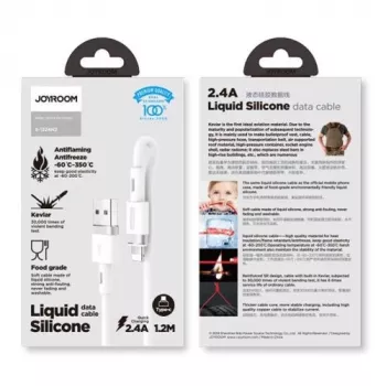 Joyroom Καλώδιο Lightning - USB 2,4A, 1,2m, Λευκό (S-1224N2)