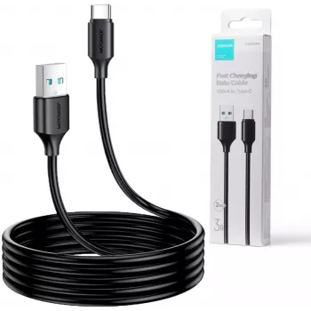 JOYROOM S-UC027A9 καλώδιο USB-A σε USB-C 2M μαύρο 3A γρήγορη φόρτιση & συγχρονισμός δεδομένων